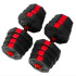 Set de Mancuernas Ajustables 3 En 1 30 Kg Mancuernas + Barra Color Negro