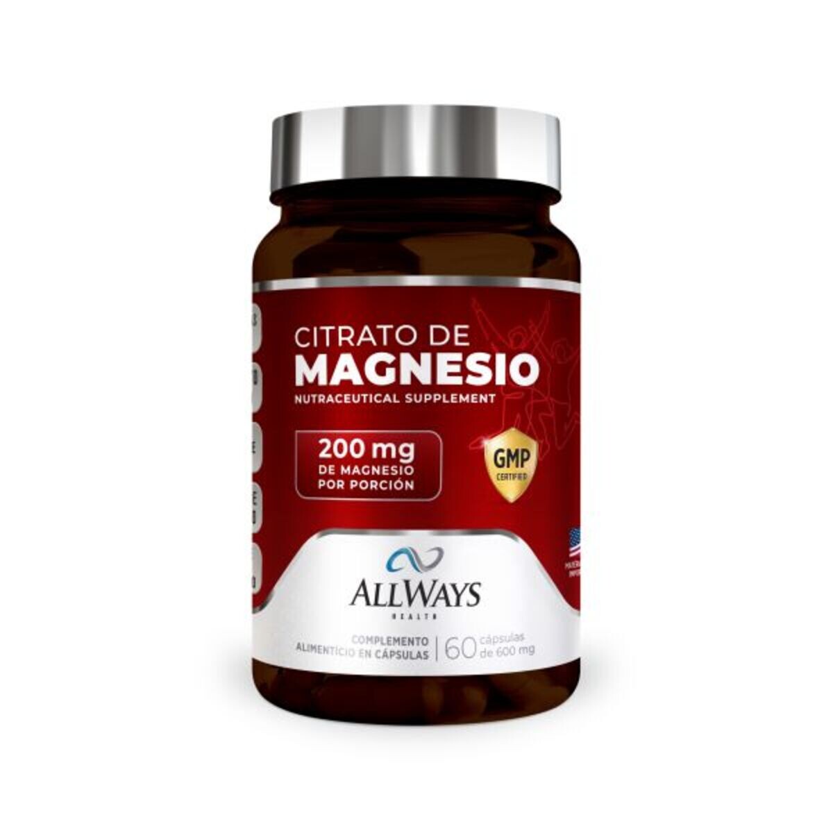 ALLWAYS CITRATO/MAGNESIO FR. X 60 CAPS. 
