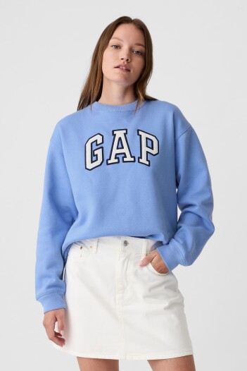 Buzo Deportivo Logo Gap Mujer Shirting Blue