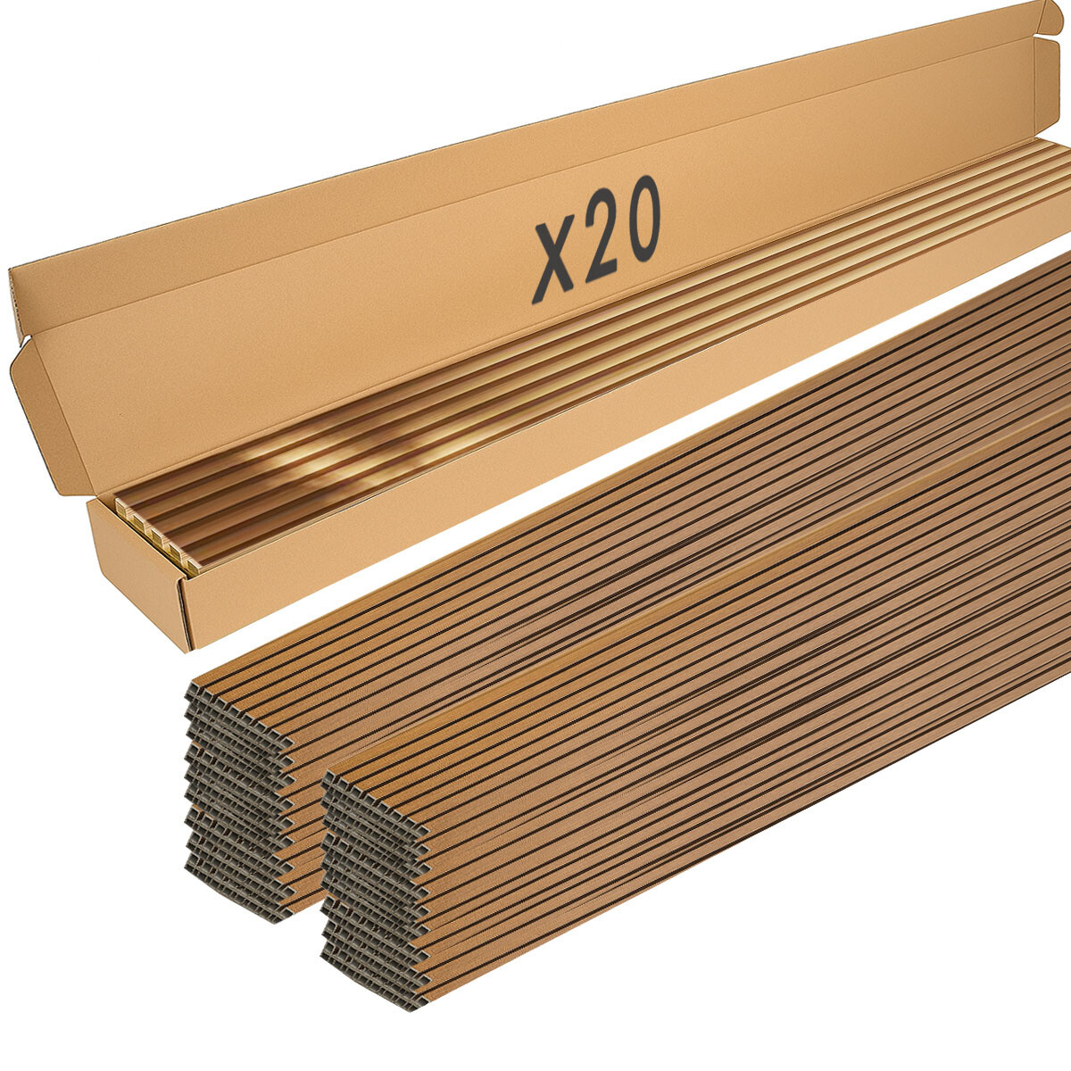 Wpc Revestimiento Caja x20 unidades 2,90x16cm - Marrón claro 