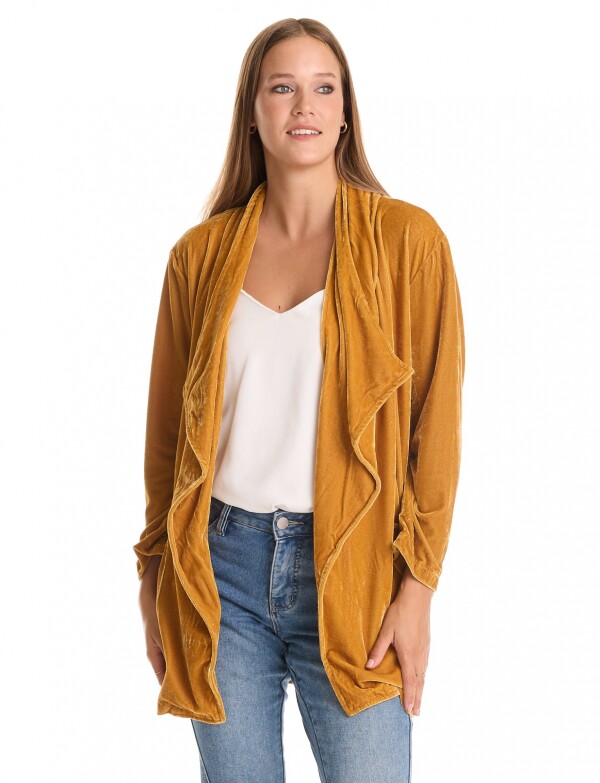 Blazer Velour MOSTAZA