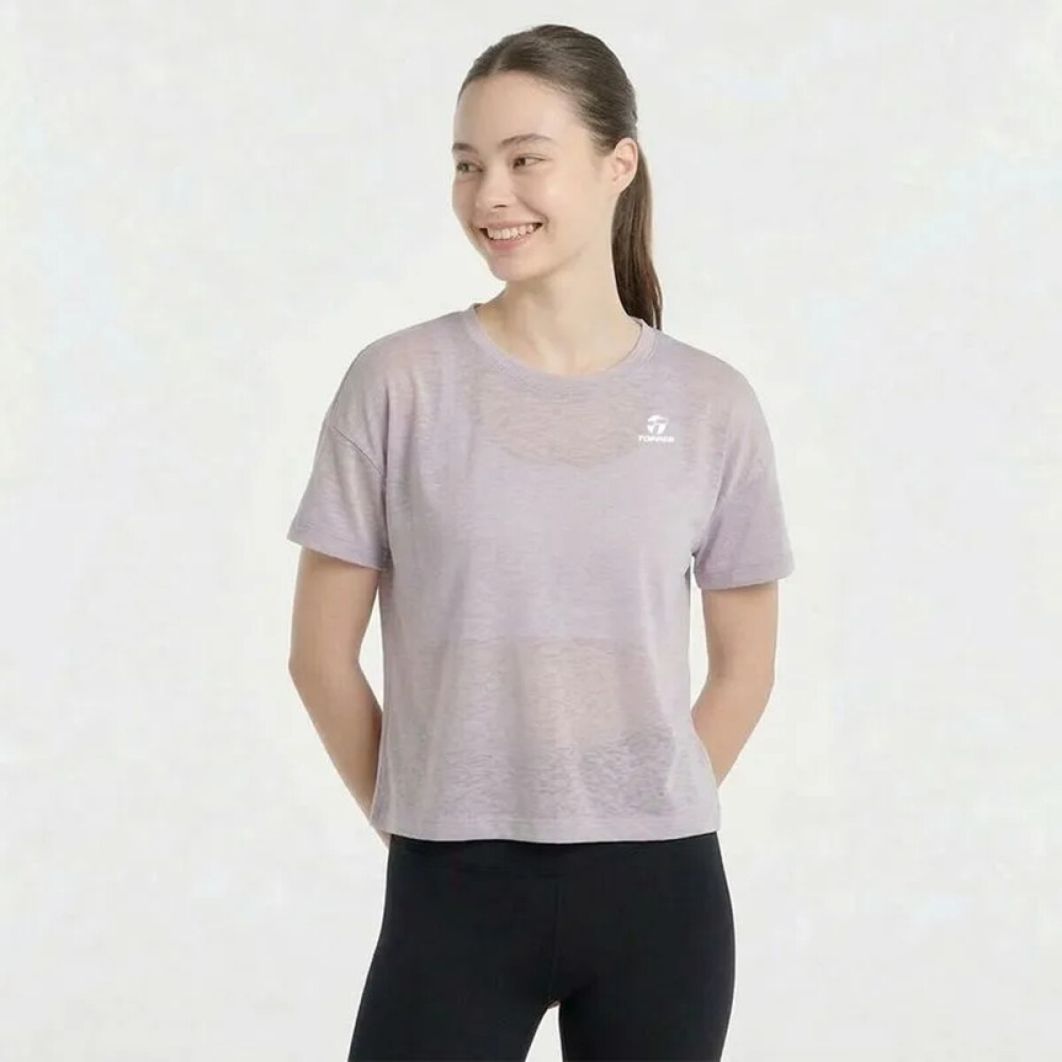 T-SHIRT MC WMN TRNG AIR - ROSA GRAY 