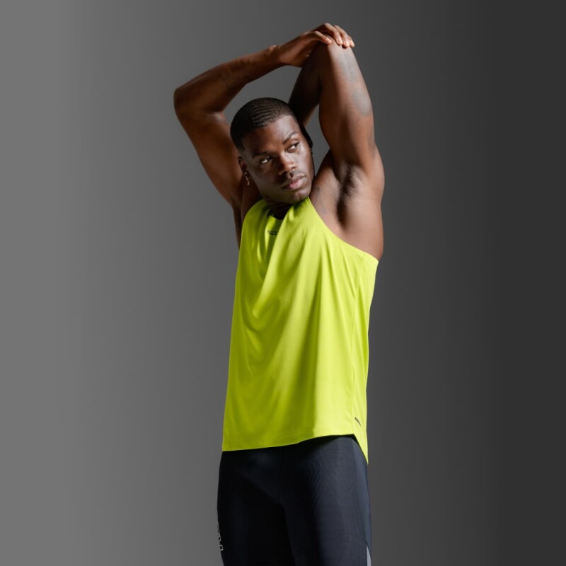 Bividi Running Light Speed Tech Singlet Hombre Volt/black Reflective