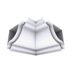 Esquinero interno PVC nobre blanco Esquinero interno PVC nobre blanco