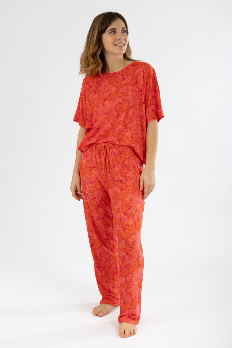 Pijama ginko - Rojo 