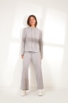 Conjunto relax ribbed gris