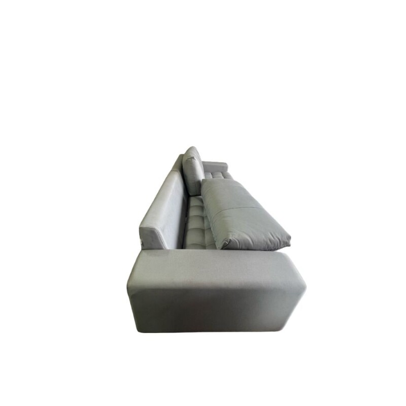 Sofa 5 cuerpos en tela celeste - Con detalles - Outlet Sofa 5 cuerpos en tela celeste - Con detalles - Outlet