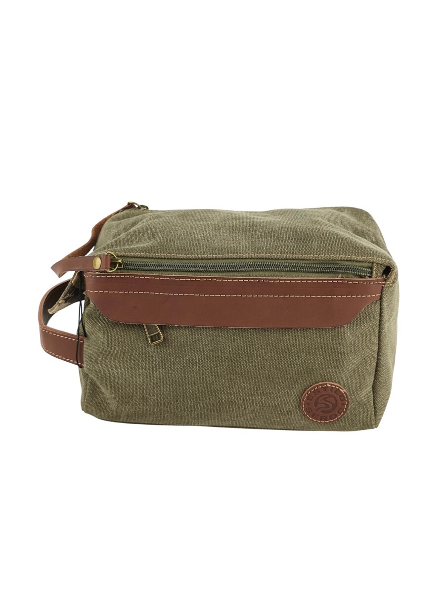 Neceser de Lona Vintage - Verde 