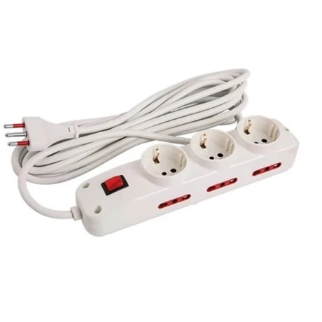 Alargue 5 Metros 3XSCHUKO 6X3L a Ficha 3L Conatel 001