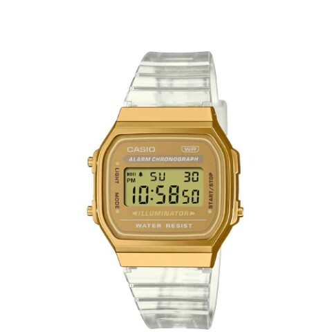 Reloj Casio Retro A168XES-1BD unisex Dorado