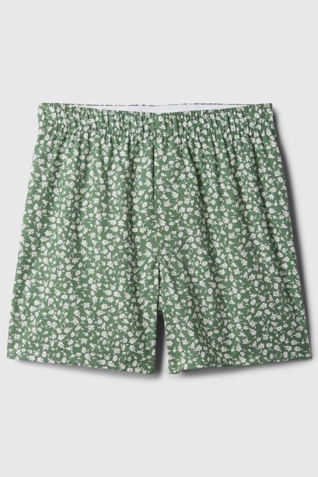 Calzoncillo De Tela Hombre Green Floral