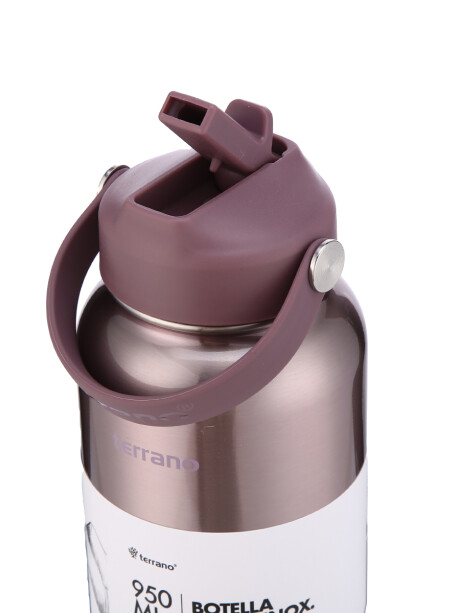 Botella Térmica con Pico 950mL. Lila Metalizado