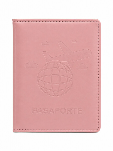 PORTAPASAPORTE ROSADO