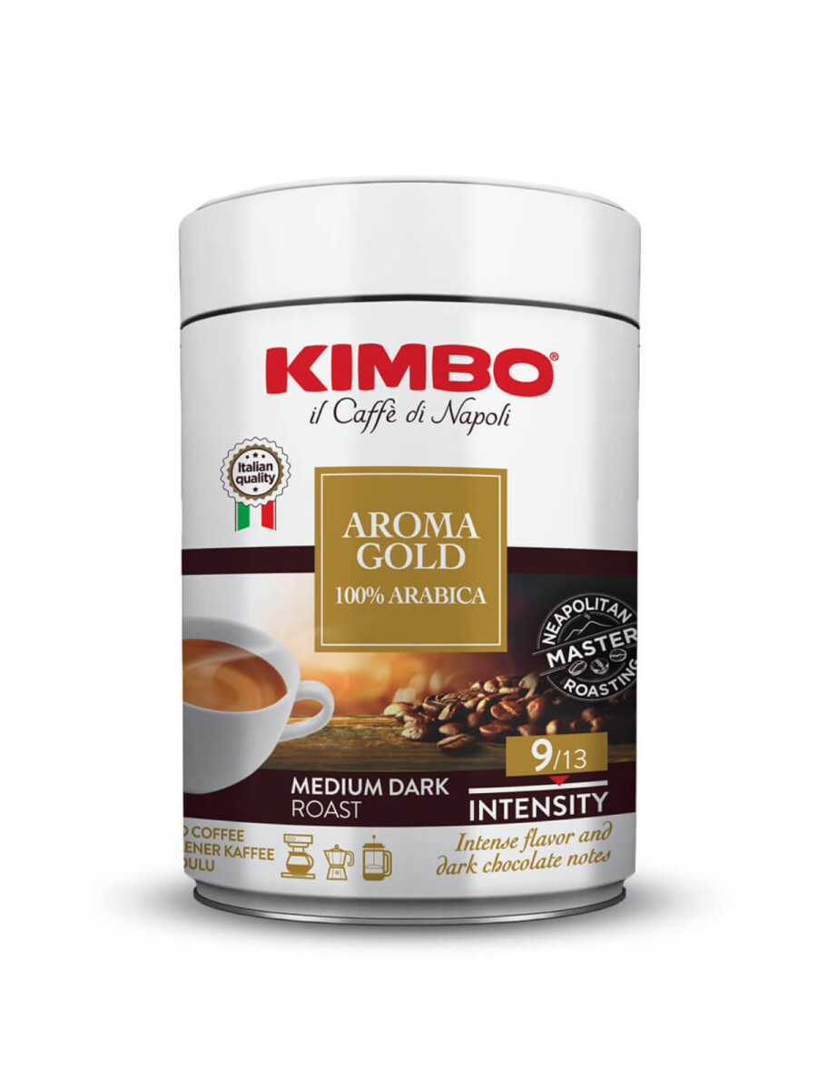 Café Aroma Gold Arabiga lata Kimbo 