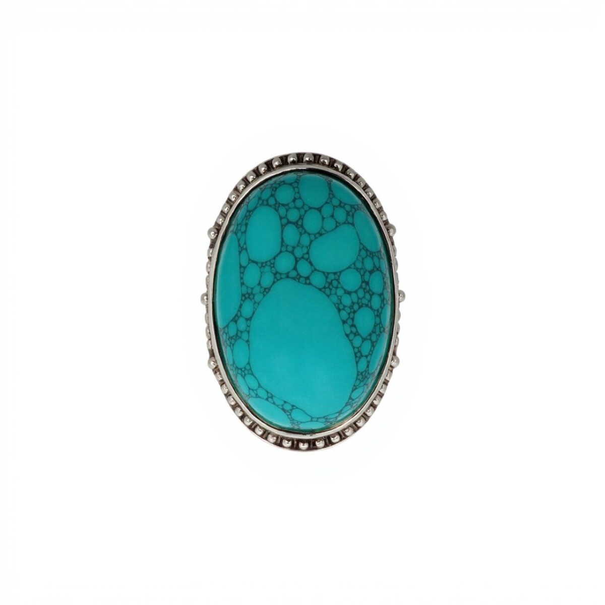 Anillo Oval - Plata 925-Turquesa-AN4698 - conpiedra 