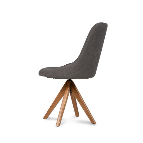 Silla Valentina Giratoria 143 - Tela Microfibra 227 (Grafito)
