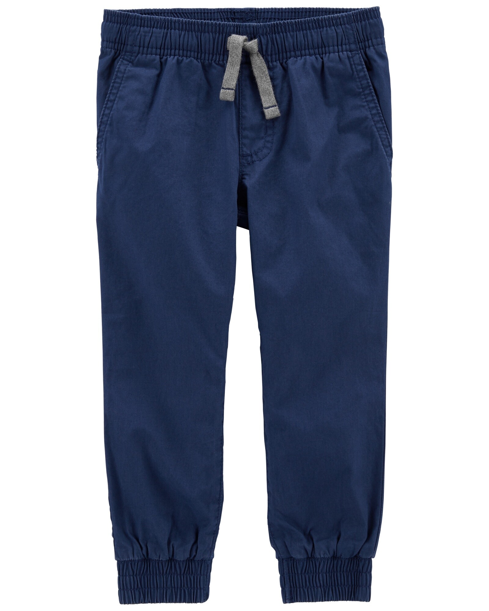 Pantalón de popelina forrado. Talles 12-24M Sin color