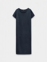 Vestido Midi Liso negro