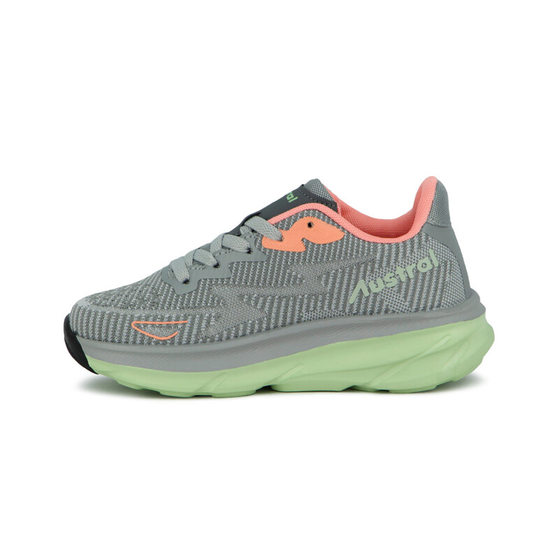 Austral Champion Speed D Running - Gris/Verde Gris-Verde