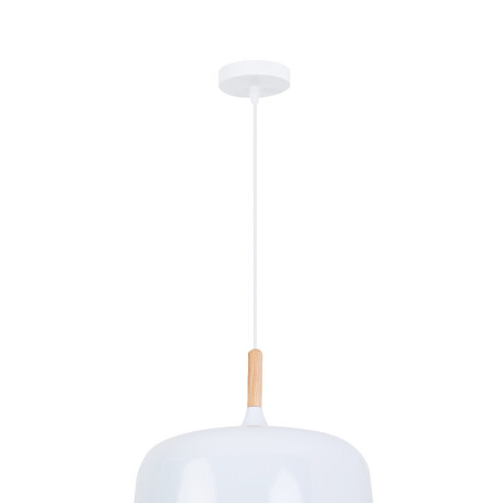 Colgante Metal Para Techo Diámetro 32cm Blanco