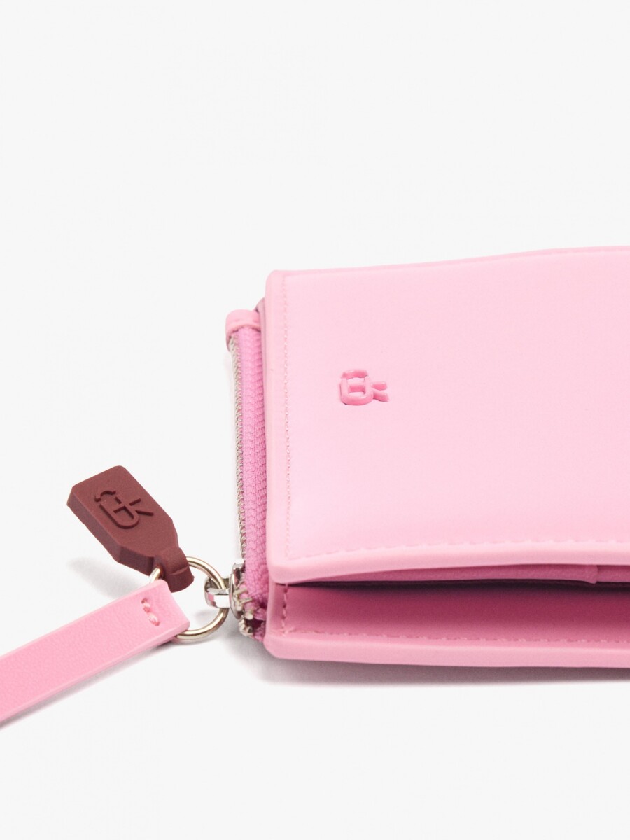 Cartera Con Textura Suave rosa