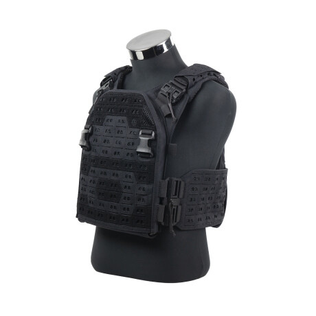 Chaleco ASPC - Porta placas de Airsoft Negro