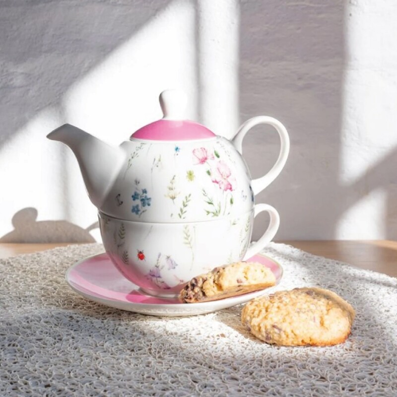 TEA FOR ONE 275ML+400ML FLORES ROSA TEA FOR ONE 275ML+400ML FLORES ROSA