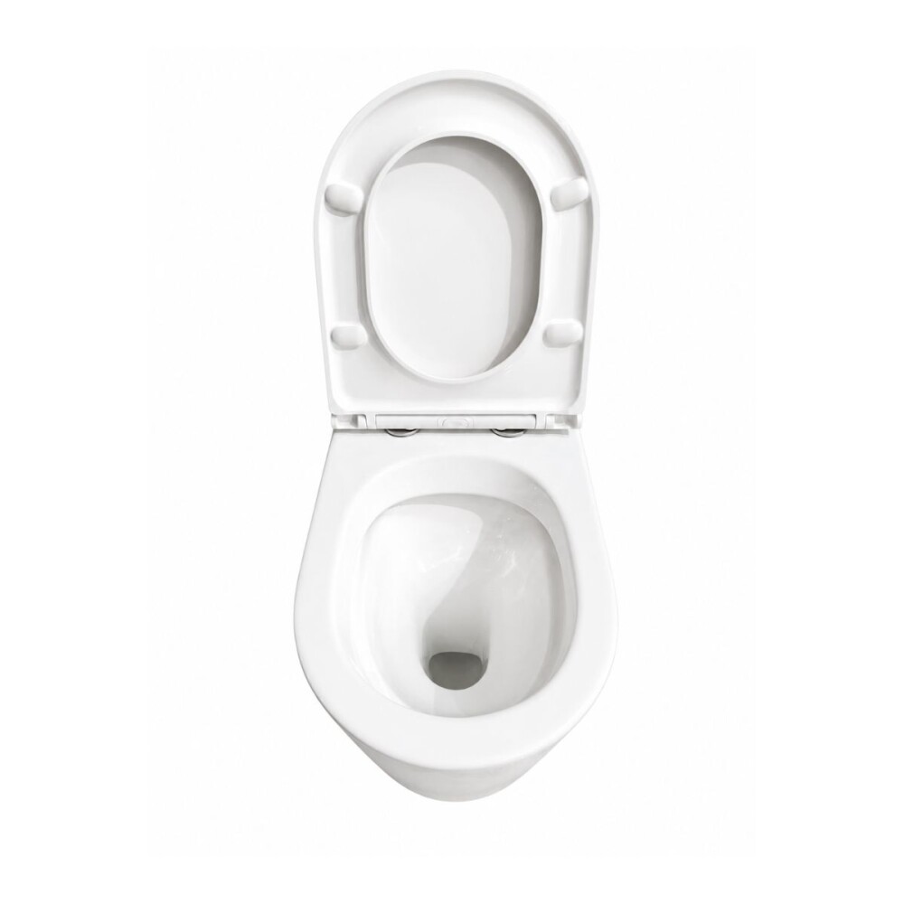 Inodoro de pared corto VIP con asiento slow Inodoro De Pared Corto Vip Con Asiento Slow