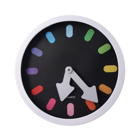 Reloj Con Diseño Minimalista En Colores 30 Cm Unica