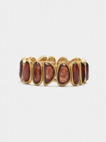 Pulsera Elástica De Resina marron