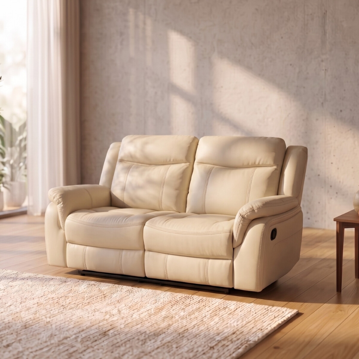Sofá Recliner 2 Cuerpos - Royal - Crema 
