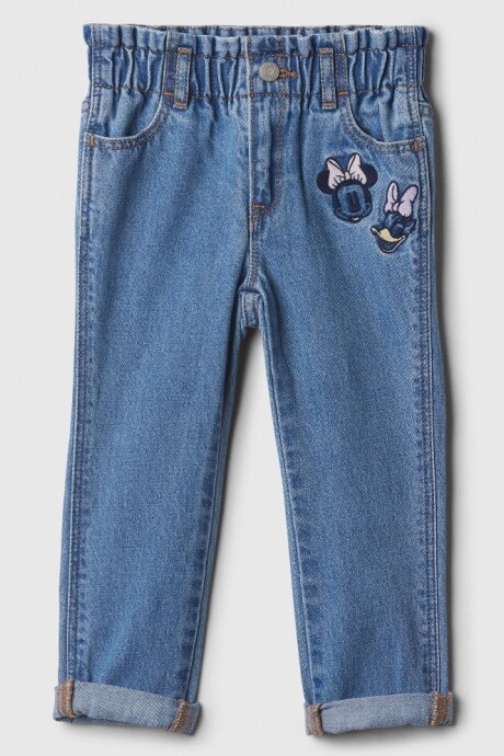 Jean Mom Disney Toddler Niña Medium Wash