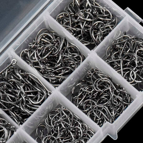 Kit Valija Anzuelos P/ Pesca Varios Tamaños 1000 Pcs Cpg008018