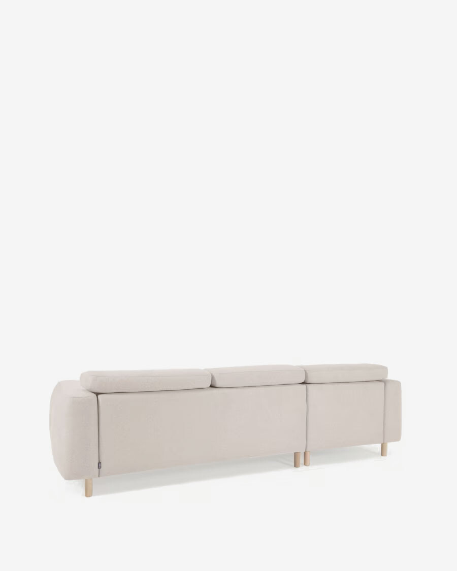 Sofá Singa 3 Plazas con chaise longue derecho blanco 296 cm