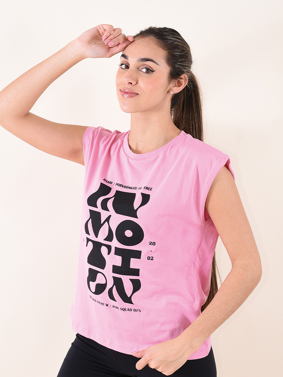 REMERA INMOTION - ROSA CHICLE 