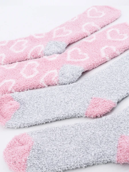 MEDIAS CHENILLE PACK X 2 ESTAMPADO 1