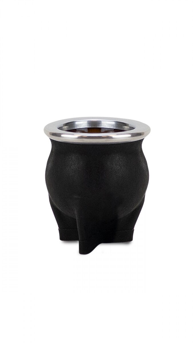 MATE DE CERÁMICA CHICO DELTA - ENGRASADO NEGRO 