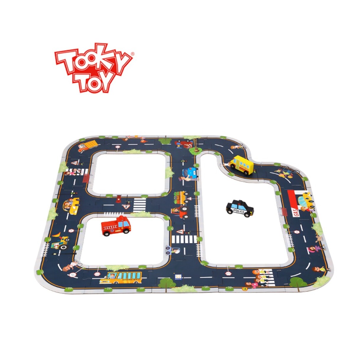 Juego City Road Tooky Toy Diseña Tu Ciudad TH103 - 001 