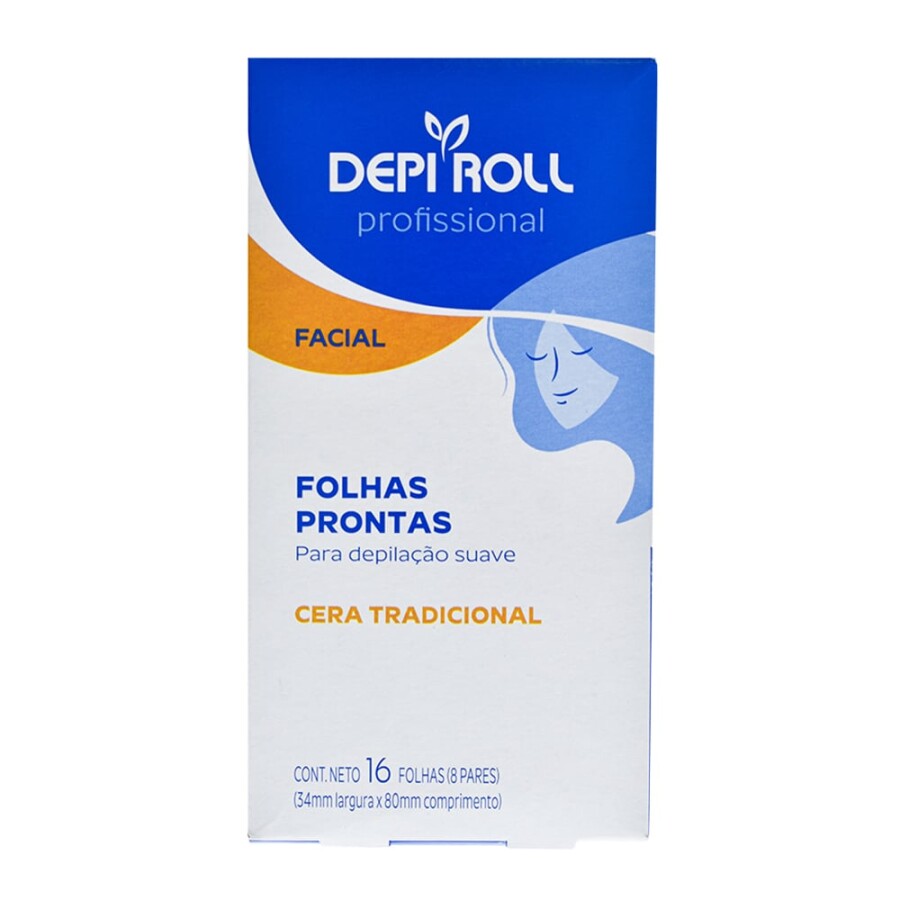 Bandas Depilatorias Faciales x8 – DepiRoll Bandas Depilatorias Faciales x8 – DepiRoll