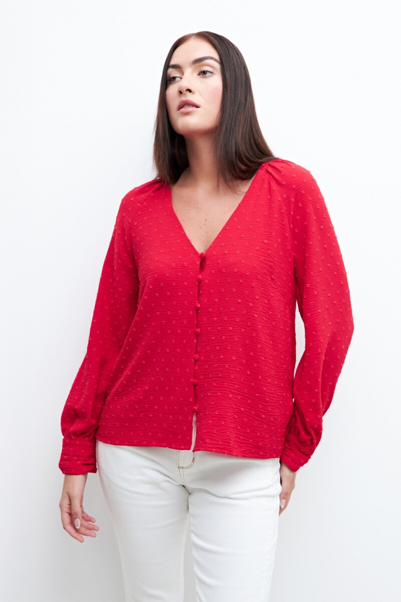 Blusa fantasía rojo