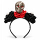 Vincha con Calavera Roja y Negra
