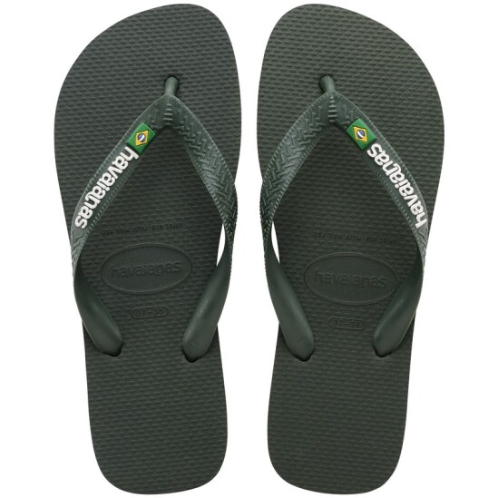 Ojotas Havaianas Brasil Logo Verde