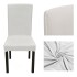 Funda Para Silla Comedor Cubre Asiento Elastizada Y Lavable Variante Color Blanco