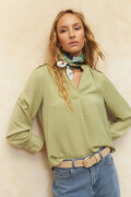 BLUSA AZEDA Verde Seco