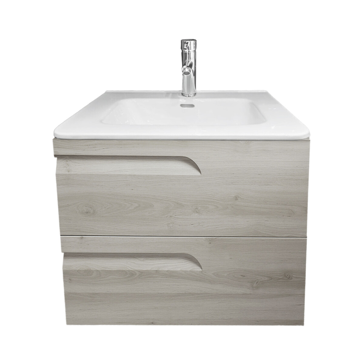 Muemueble De Baño Vitale 60 Cm Blanco Nature Con Mesada 