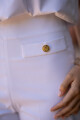 PANTALON P240/26 SIN PRETINA CON VISTA INTERNA CIERRE AL COSTADO Blanco