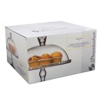 PLATO TORTA C/ CUPULA Y PIE 32.2CM MACARON PASABAHCE PLATO TORTA C/ CUPULA Y PIE 32.2CM MACARON PASABAHCE