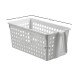 Cesto calado con agarradera M 33x16.5x14cm BLANCO