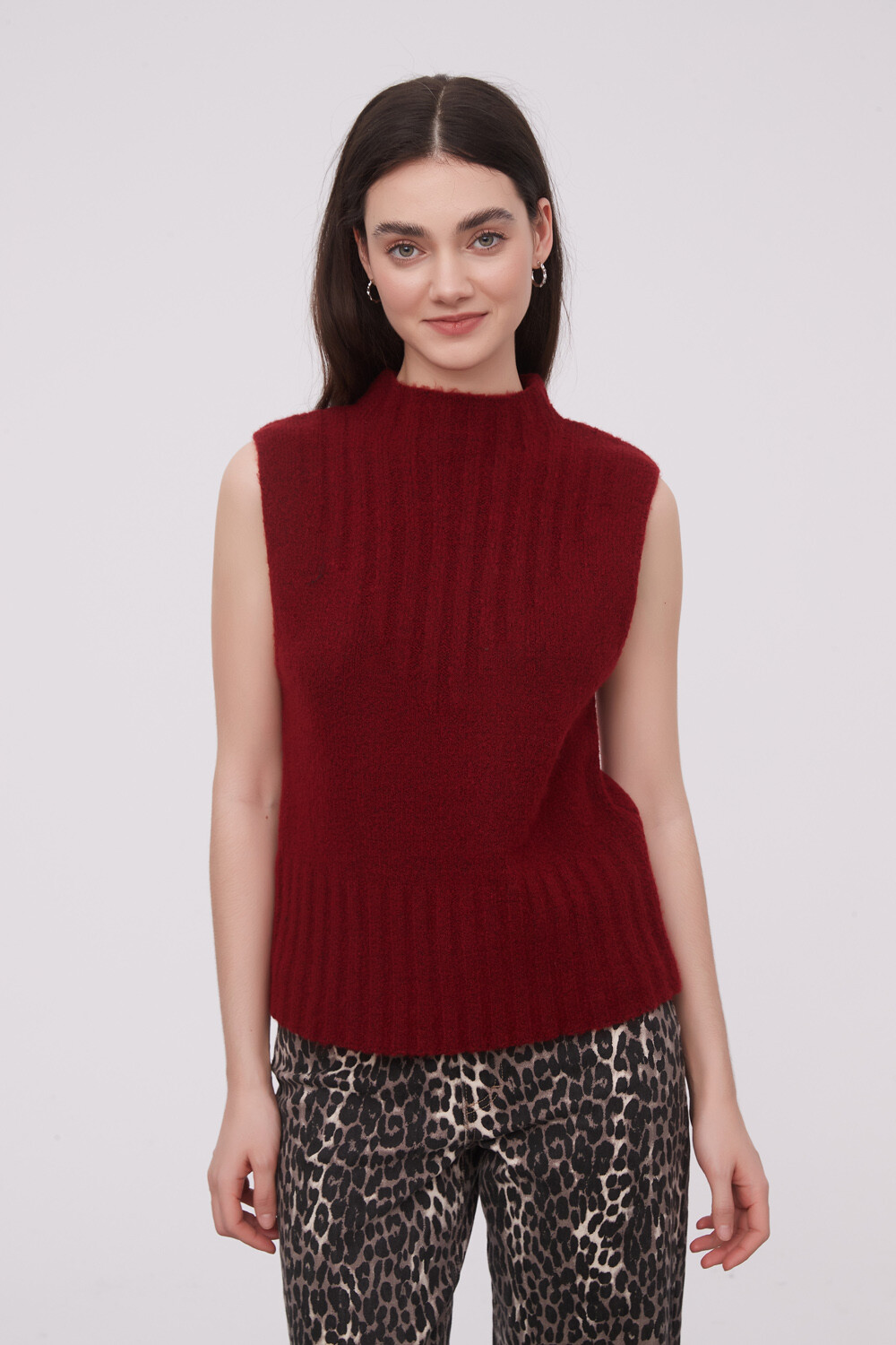 Musculosa Alcoa Bordeaux Oscuro