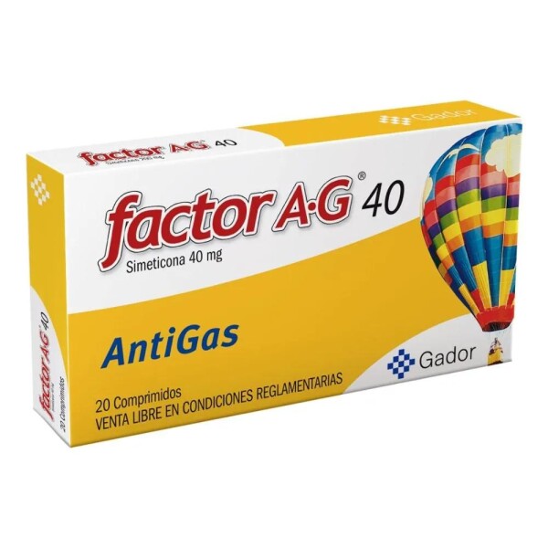 Factor A-G 40 mg 20 Tabletas - Gador Factor A-G 40 mg 20 Tabletas - Gador